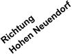 Richtung Hohen Neuendorf